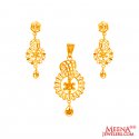 22Kt Gold Fancy Pendant Set