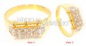 18 Kt Yellow Gold Diamond Ring - Click here to buy online - 1,743 only..