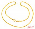 22KT Gold Chain (16 Inch) - Click here to buy online - 431 only..