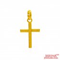 Click here to View - 22Kt Gold Cross Pendant 