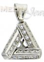 18 Kt White Gold Pendant - Click here to buy online - 691 only..