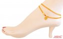 22Kt Gold Fancy Anklets (2 Pc)