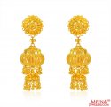22K Gold Jhumka Earrings - Click here to buy online - 2,259 only..