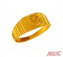 Designer 22Kt Men OM Ring - Click here to buy online - 639 only..
