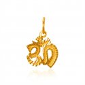 22K Gold Om Pendant - Click here to buy online - 165 only..