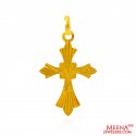 Click here to View - 22Kt Gold Fancy Cross Pendant 
