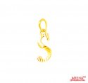 Click here to View - 22Kt Gold Initial Pendant (S) 