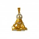 22 Kt Gold Lord Mahadev Pendant - Click here to buy online - 904 only..