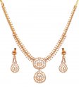 18K Yellow Gold Necklace Set - Click here to buy online - 23,522 only..