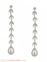 18K Gold Long Earrings - Click here to buy online - 2,271 only..