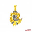 Ganesh Pendant (22K Gold) - Click here to buy online - 765 only..
