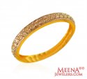 22Kt Gold Signity Stones Band - Click here to buy online - 258 only..