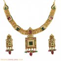 Kundan Necklace Set (22K Gold) - Click here to buy online - 9,244 only..