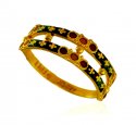 22Kt Gold Meenakari Ring  - Click here to buy online - 312 only..