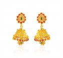 22karat Gold Jhumkhi Earring - Click here to buy online - 2,144 only..