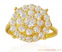 22k Signity Stones Floral Ring - Click here to buy online - 602 only..