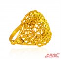 22kt Fancy Gold Ring - Click here to buy online - 388 only..