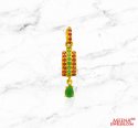 22Kt Ruby Emerald Gold Pendant - Click here to buy online - 311 only..