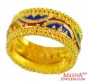 22kt Gold Meenakari Band For Ladies - Click here to buy online - 939 only..
