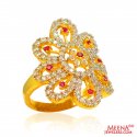 Click here to View - 22Kt Gold Colored Stone Fancy Ring 