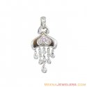 18K White Gold Fancy  Pendant - Click here to buy online - 875 only..