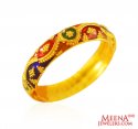 22Kt Gold Meenakari Ring  - Click here to buy online - 489 only..