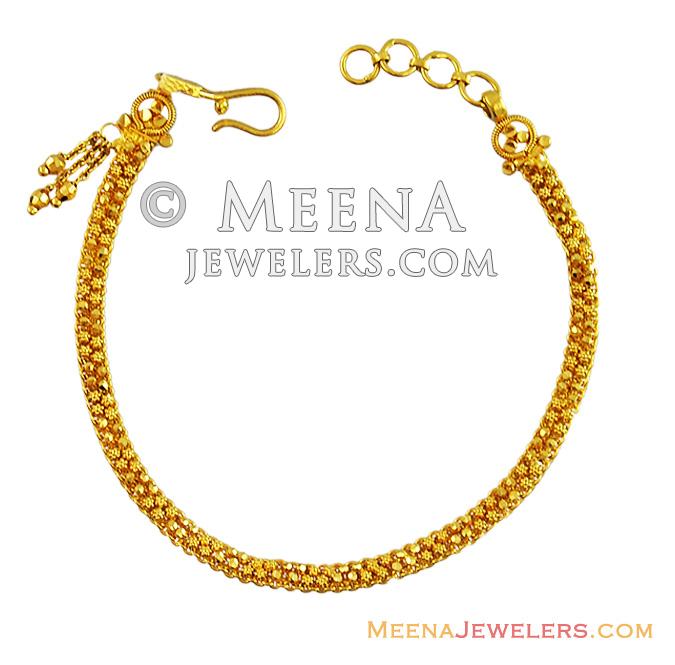 Indian Gold Bracelet 22K - BrLa13621 - Indian Gold Bracelet with