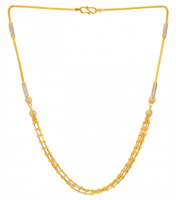 22KT Gold Four Layered Chain ( 22Kt Gold Fancy Chains )