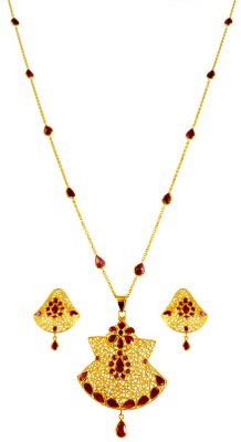 22kt Gold Light Necklace Set ( Light Sets )