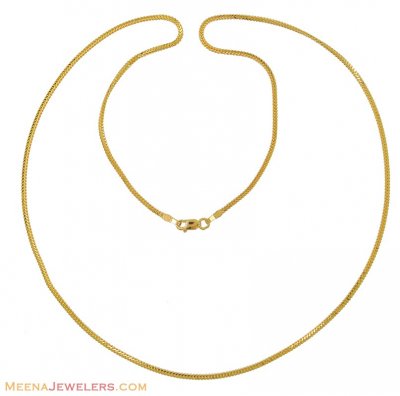 22Kt Gold Chain (22 Inch) ( Plain Gold Chains )