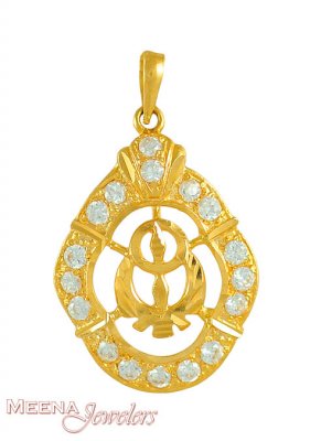 Gold Khanda Pendant ( Khanda Pendants )