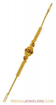 22K Meenakari Filigree Bracelet ( Ladies Bracelets )