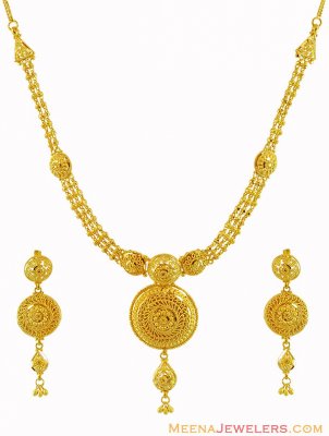 Exclusive 22K Gold Necklace Set ( 22 Kt Gold Sets )