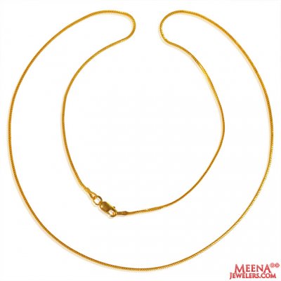 22K Gold Chain (20 Inches) ( Plain Gold Chains )