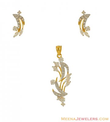 22k Fancy Signity Pendant Set ( Fancy Pendant Set )