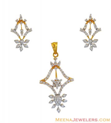 Fancy Signity Studded pendant set ( Fancy Pendant Set )