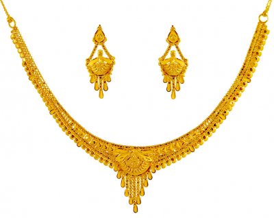 22k Fancy Gold Set ( 22 Kt Gold Sets )