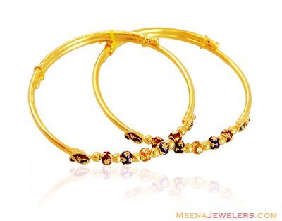 Fancy 22k Meenakari Baby Kada ( Baby Bangles )