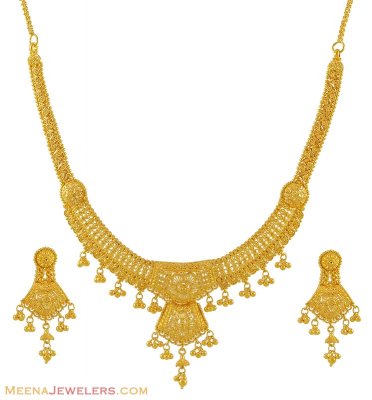 22 Kt Gold Necklace Set ( 22 Kt Gold Sets )