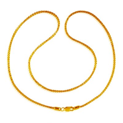 22Kt Gold Box Chain ( Plain Gold Chains )