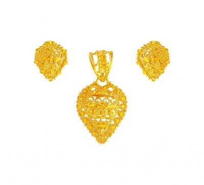 22kt Gold Pendant Set ( Gold Pendant Sets )