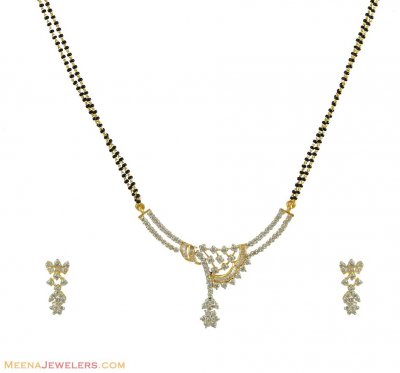 18K Diamond Mangalsutra Set ( Diamond MangalSutras )