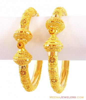 Indian Gold 22K Filigree Kadas ( Kadas )