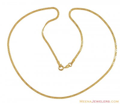 22K Gold Chain (16 Inches) ( Plain Gold Chains )