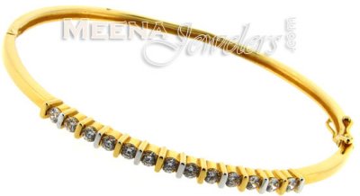 18 Kt Gold Stone Bangles ( Stone Bangles )