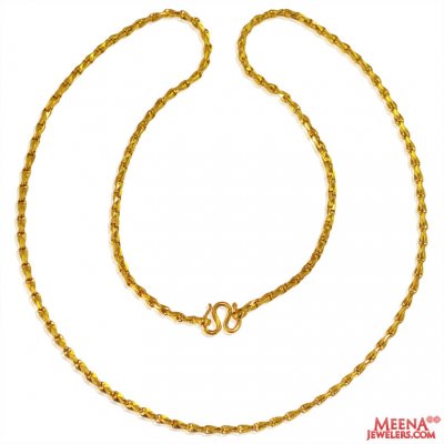 22k Gold Fancy Chain ( Plain Gold Chains )