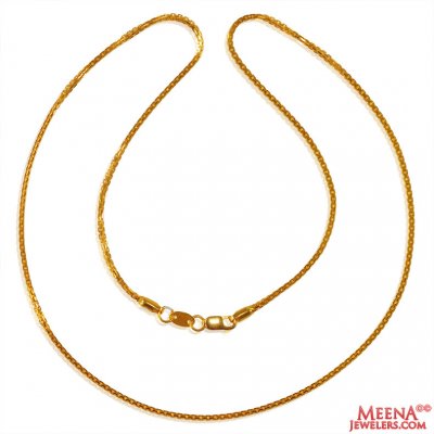 22k Gold Wheat Chain ( Plain Gold Chains )