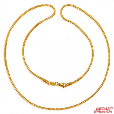 22Karat Yellow Gold Chain  ( Plain Gold Chains )