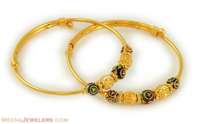 22k Meenakari Bangle ( Baby Bangles )