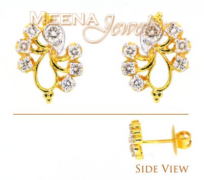 Genuine Diamond Earrings ( Diamond Earrings )